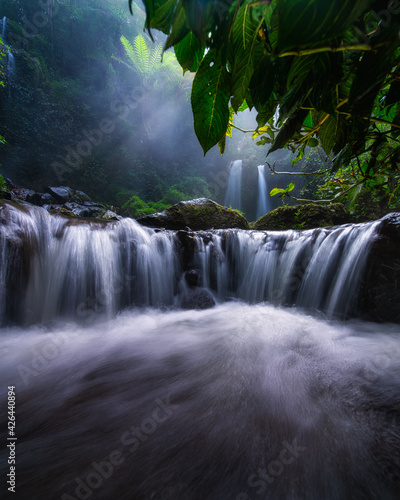 Wallpaper Mural Grenjengan Kembar Waterfall at Magelang, Indonesia Torontodigital.ca