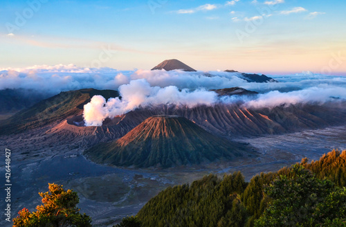 Bromo Mountain in Indonesia