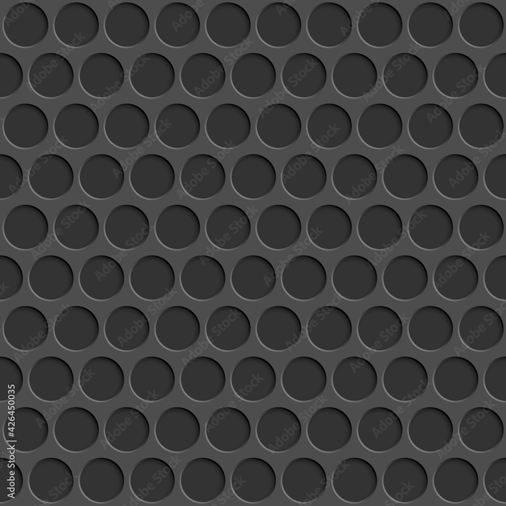 Abstract seamless pattern with circle holes in gray colors Abstract seamless pattern with circle holes in gray colors