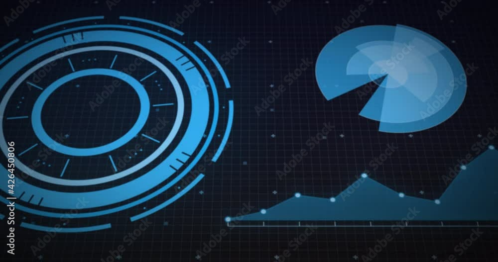 Animation of scopes scanning and data processing over grid Animation of scopes scanning and data processing over grid