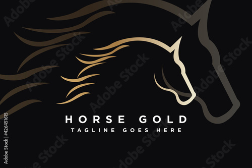 Beauty Horse Ranch Stable Stallion Logo design