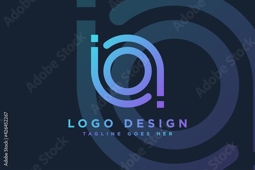 abstract initial letter ba logo design vector illustration.letter ba business and technology logos template design element