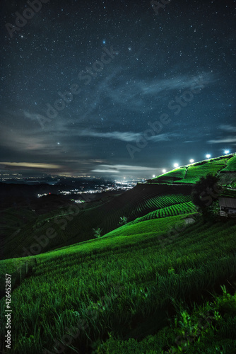 Wallpaper Mural Starry night at onion terrace in Majalengka Torontodigital.ca
