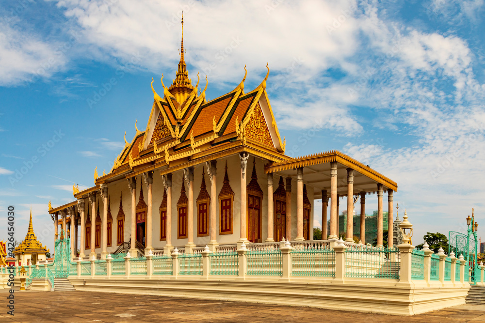 Naklejka premium Silver Pagoda, Phnom Penh