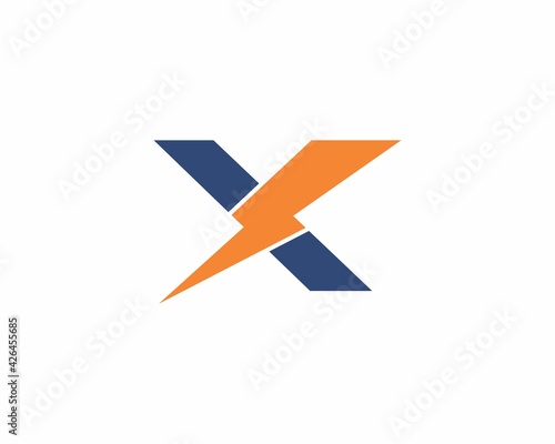 Free Download Letter X with Thunder Bold Logo 001 - GFXLoad