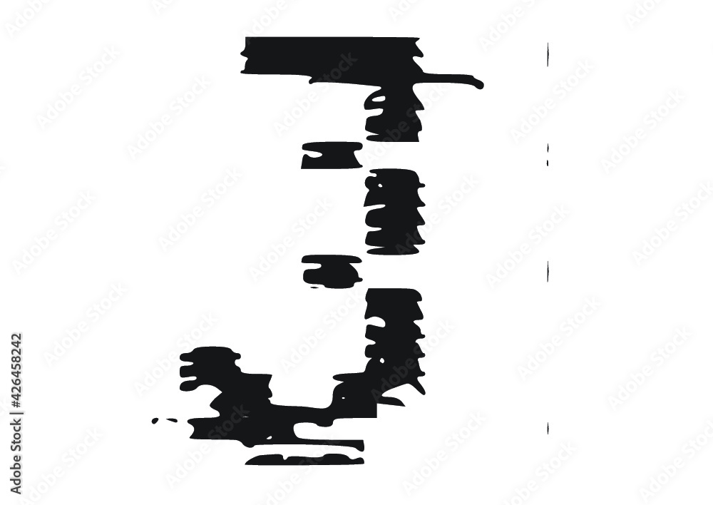 Glitch Glitched Damaged Symbol Letter Number Glitch Glitched Damaged Symbol Letter Number