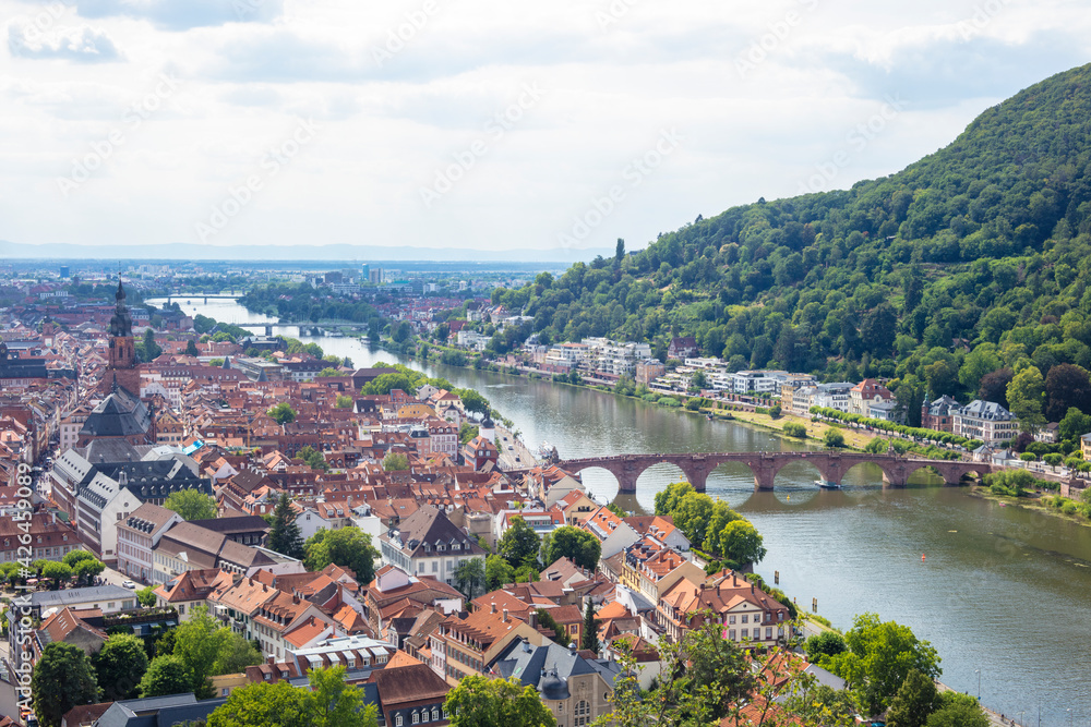 View of Heidelberg landscape in Germany