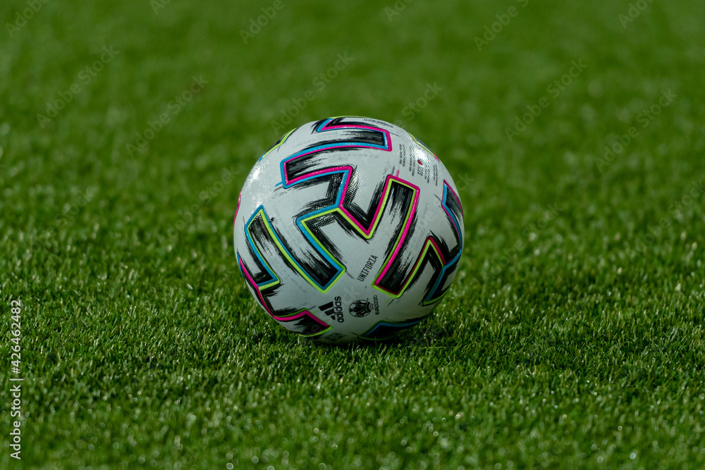 ANDORRA LA V, ANDORRA - Mar 26, 2021: Ball Adidas Uniforia in the Qatar  2022 World Cup Qualifying matc Stock Photo | Adobe Stock