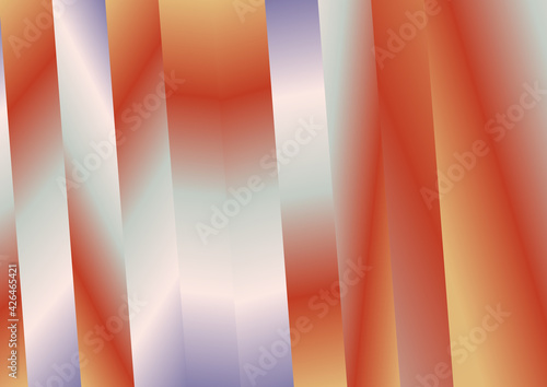 Orange Blue and Grey Gradient Parallel Vertical Stripes Background