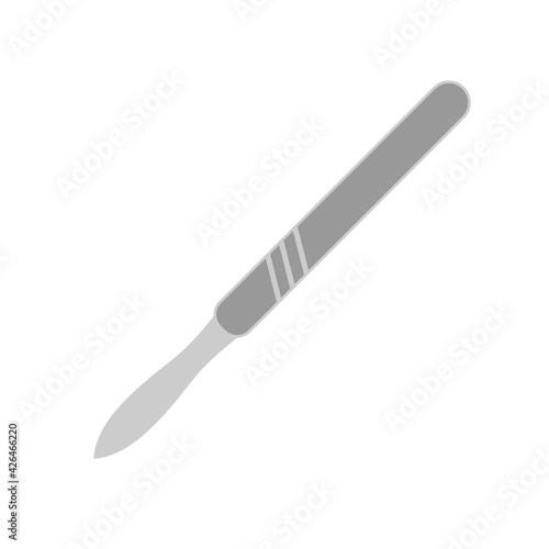 Medical scalpel icon. Hospital surgery knife sign illustration © Eugene B-sov