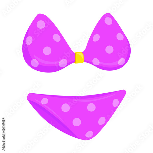 Vecteur Stock Bikini Emoji Icon Illustration. Beach Vacation Vector Symbol  Emoticon Design Doodle Vector. | Adobe Stock