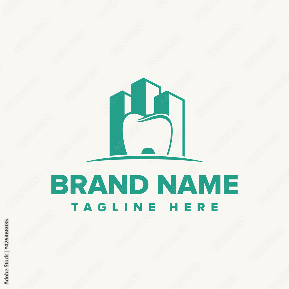 a dental building vector that can be used for logos or icons for companies. a dental building vector that can be used for logos or icons for companies.