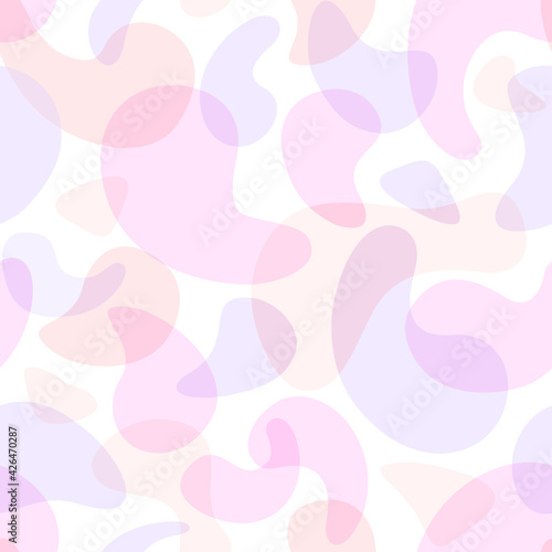 Seamless Colorful Abstract Pattern. Design element for Packaging, Website Background, Print, Cover. Vector illustration in Simple Flat Style.