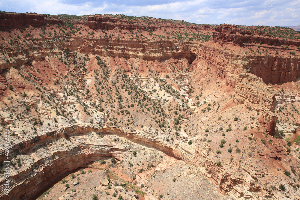 Goosenecks Overlook in Capitol Reef National park Stock Photo Adobe Stock