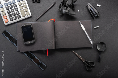 Fotografija Black bookkeeping