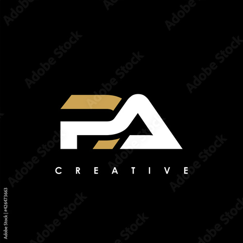 PA Letter Initial Logo Design Template Vector Illustration