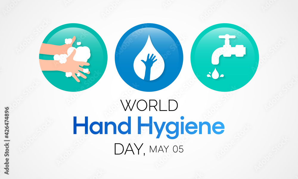 World Hand hygiene day is observed every year on May 5, the Day mobilizes people around the globe to increase adherence to hand cleanliness in health care facilities. Vector illustration. World Hand hygiene day is observed every year on May 5, the Day mobilizes people around the globe to increase adherence to hand cleanliness in health care facilities. Vector illustration.