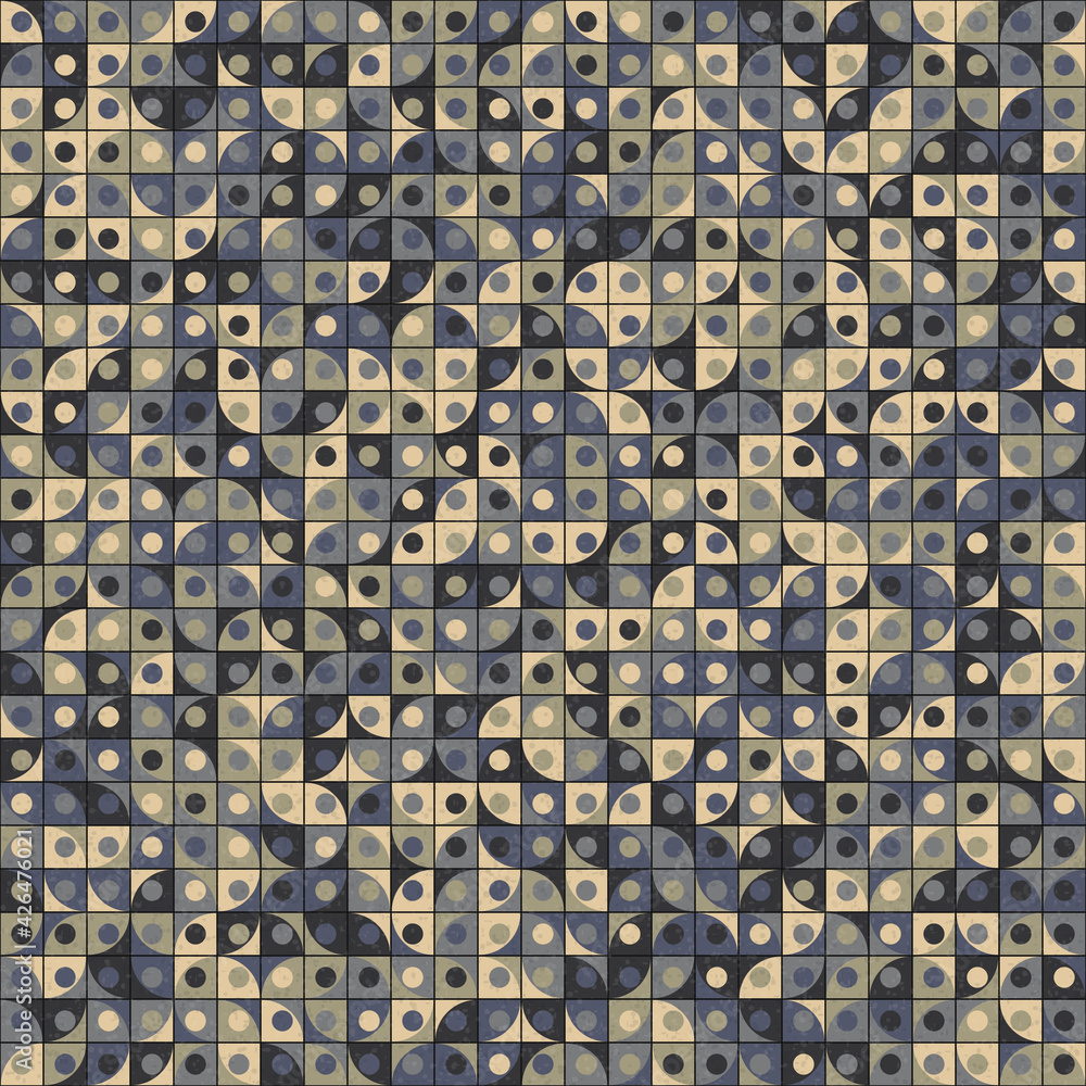 Fototapeta premium Abstract Geometric Pattern generative computational art illustration