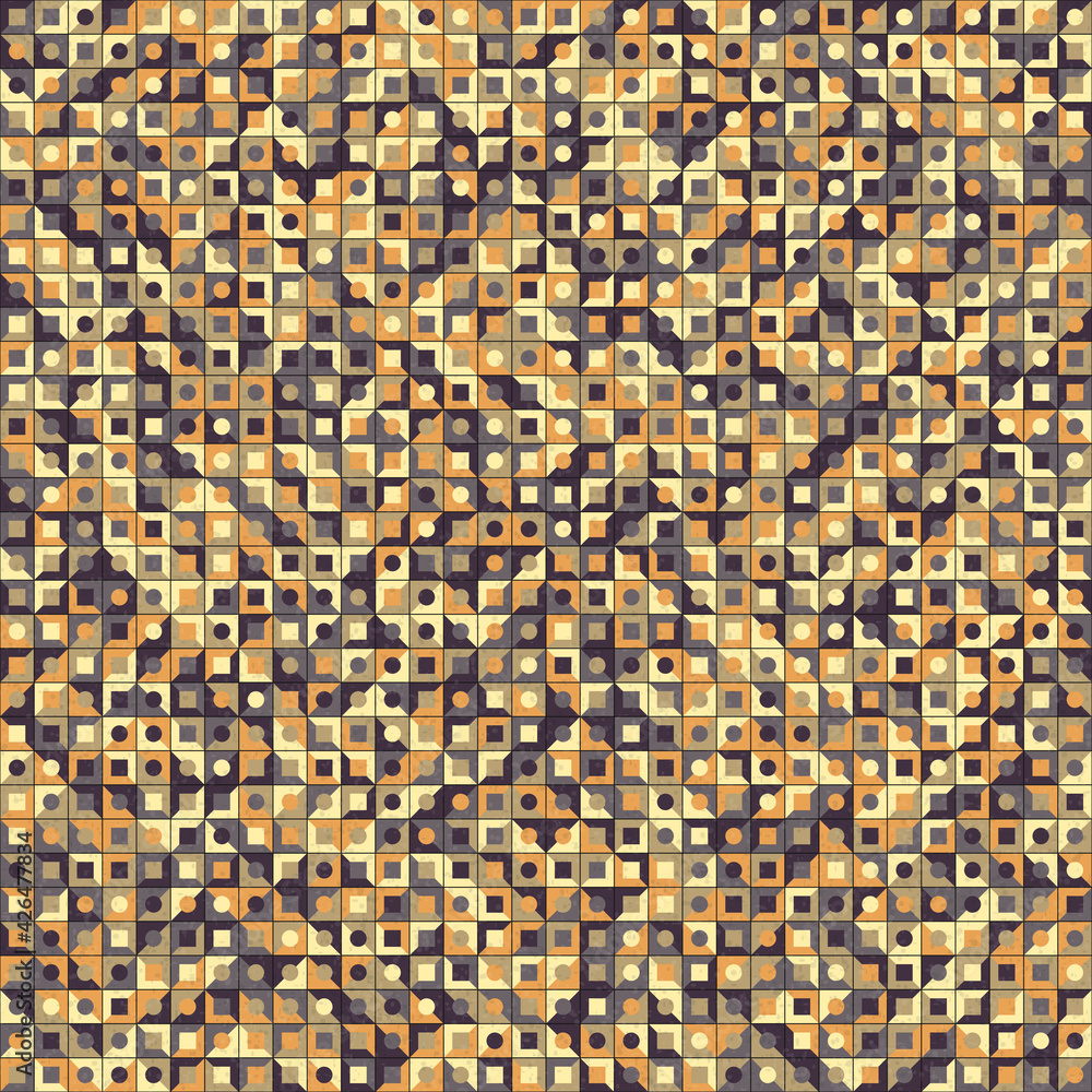 Abstract Geometric Pattern generative computational art illustration