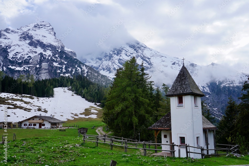 Little church in the Bavarian Alps in Berchtesgaden
