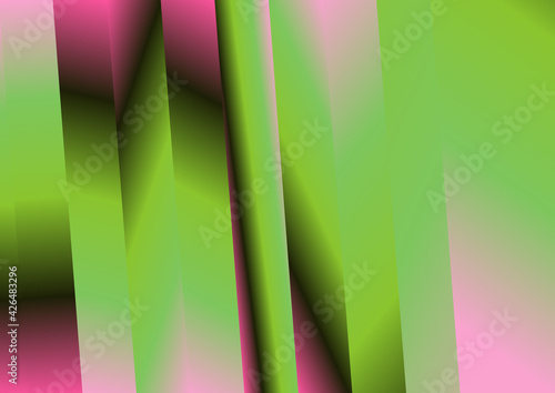 Parallel Vertical Stripes Pink and Green Gradient Background