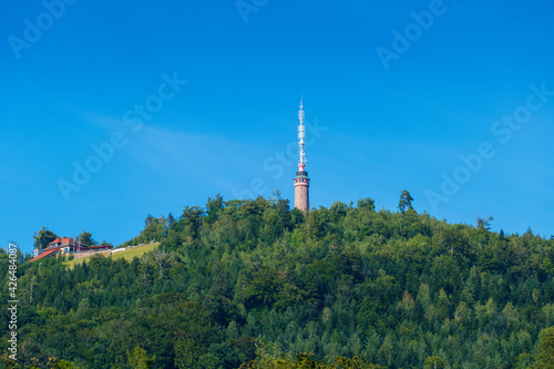 Valokuva Blick auf den historischen Turm auf dem Merkur in Baden-Baden