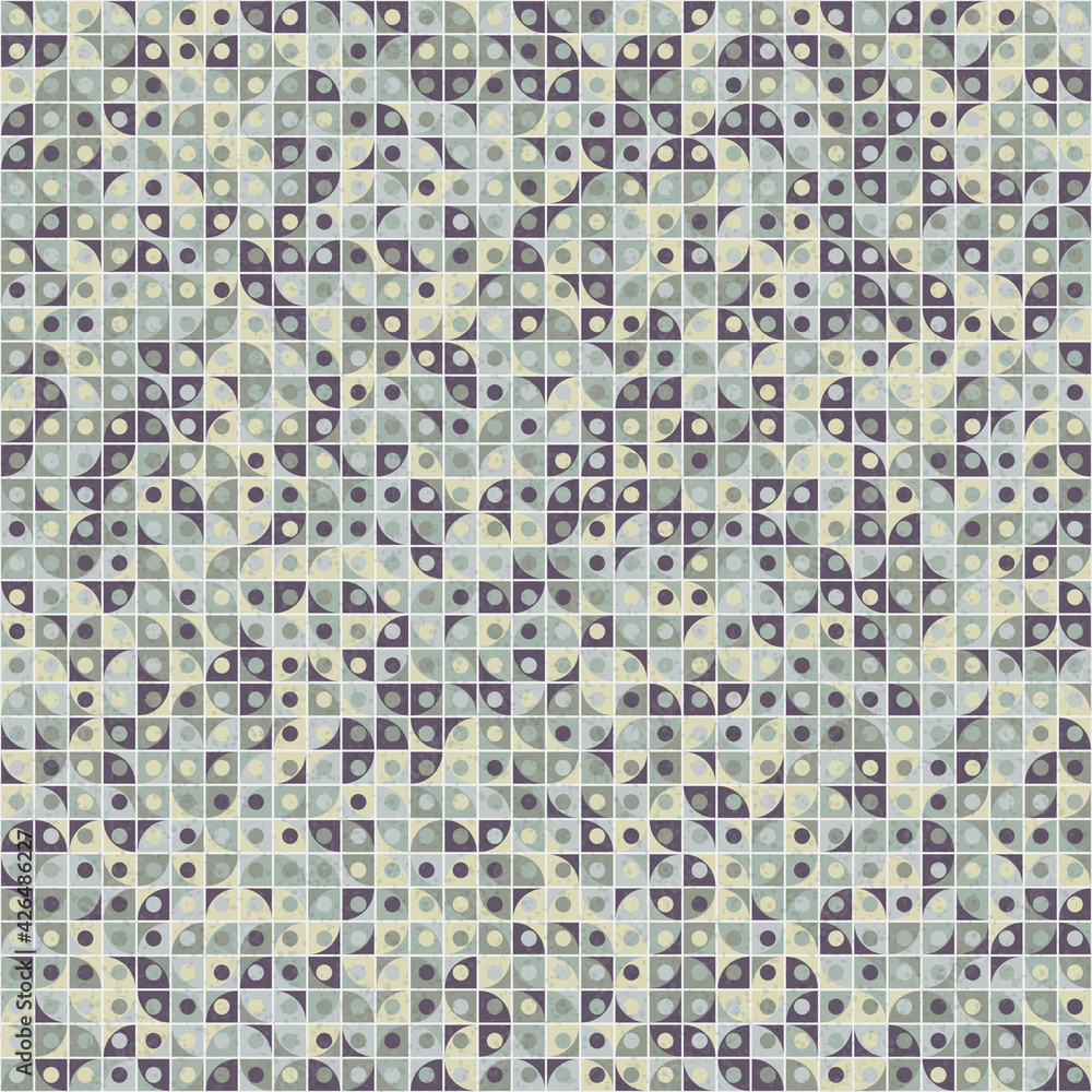 Fototapeta premium Abstract Geometric Pattern generative computational art illustration