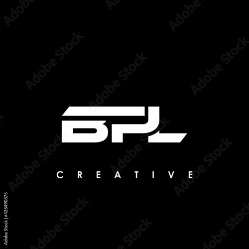 BPL Letter Initial Logo Design Template Vector Illustration