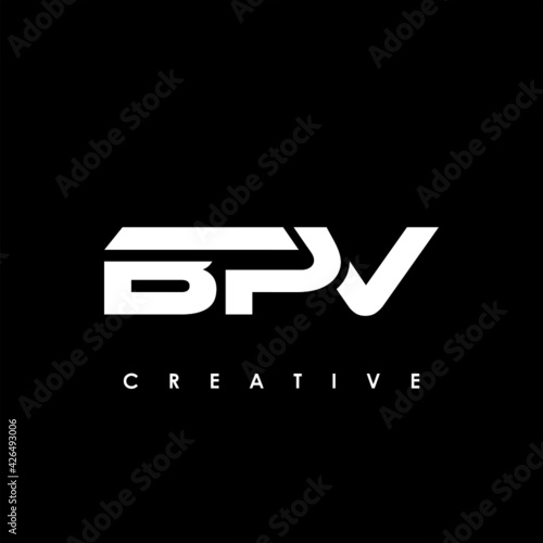 BPV Letter Initial Logo Design Template Vector Illustration