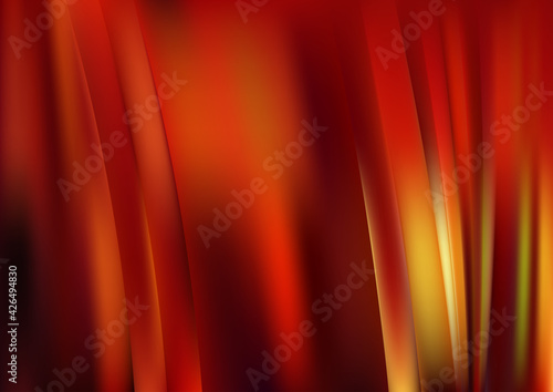 Abstract Red and Yellow Shiny Vertical Lines and Stripes Background Graphic