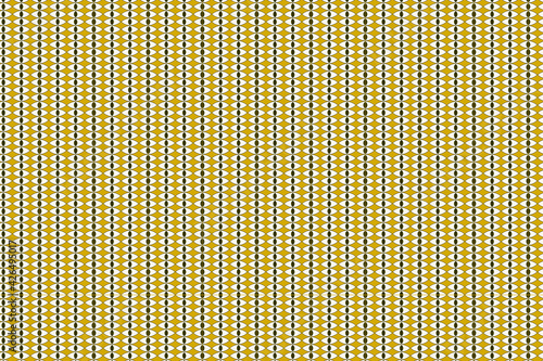 Patrón de ojos felinos verdes sobre fondo amarillo