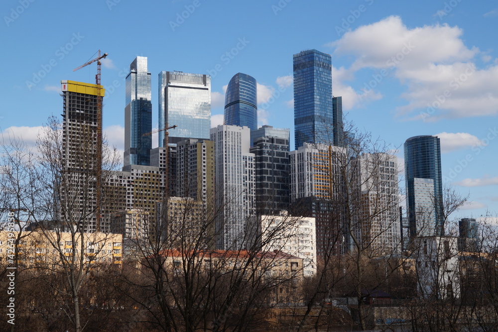 Fototapeta premium city skyscrapers