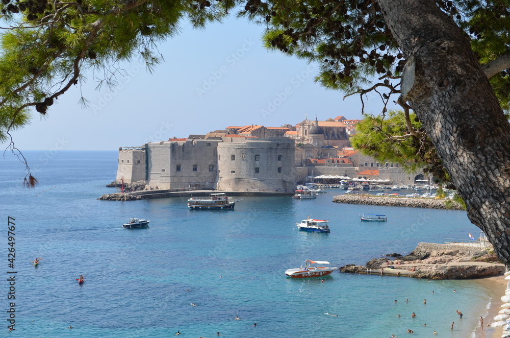 Dubrovnik , Croatia , city old town - obrazy, fototapety, plakaty 