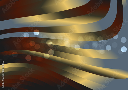 Abstract Red Yellow and Blue Gradient Wave Background