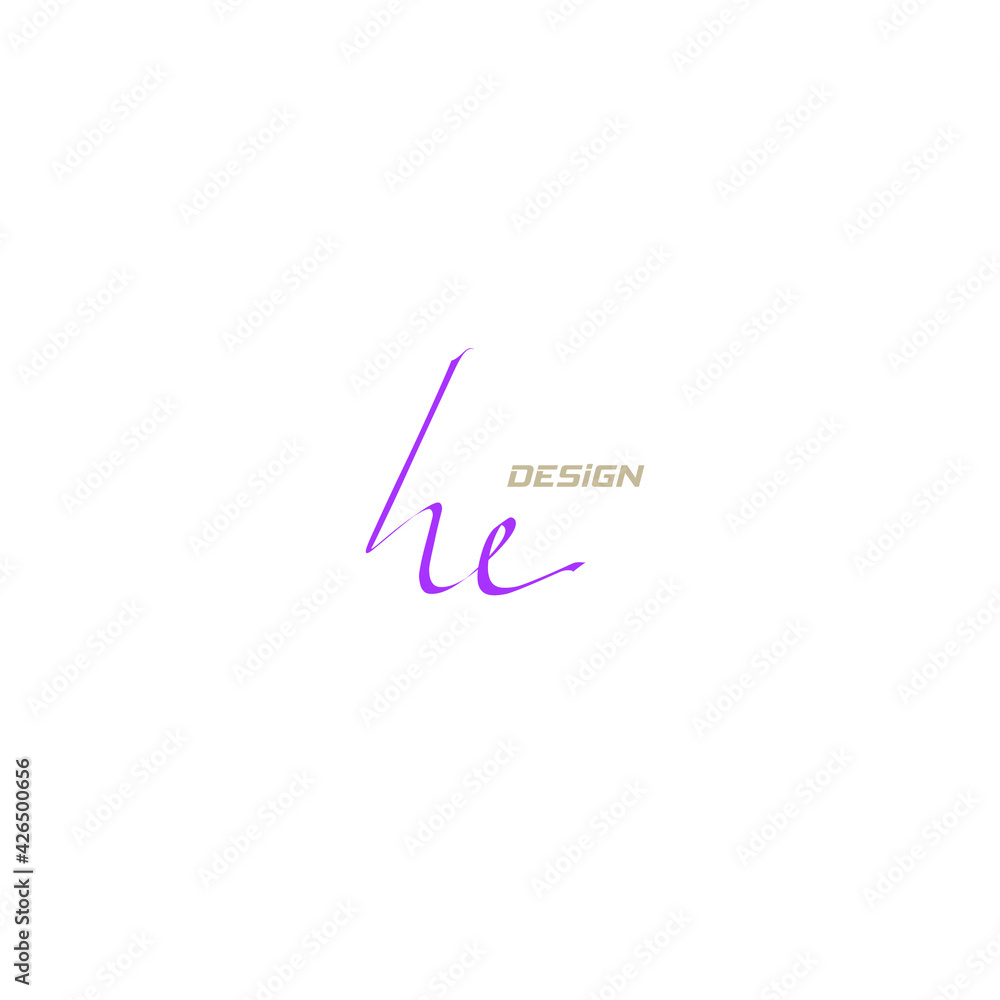 he handwritten logo for identity he handwritten logo for identity