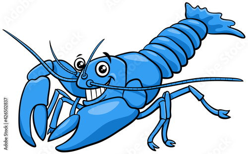 cartoon yabby crayfish comic animal character