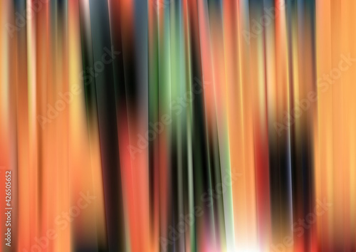Red Green and Orange Abstract Shiny Vertical Stripes Background Vector Graphic