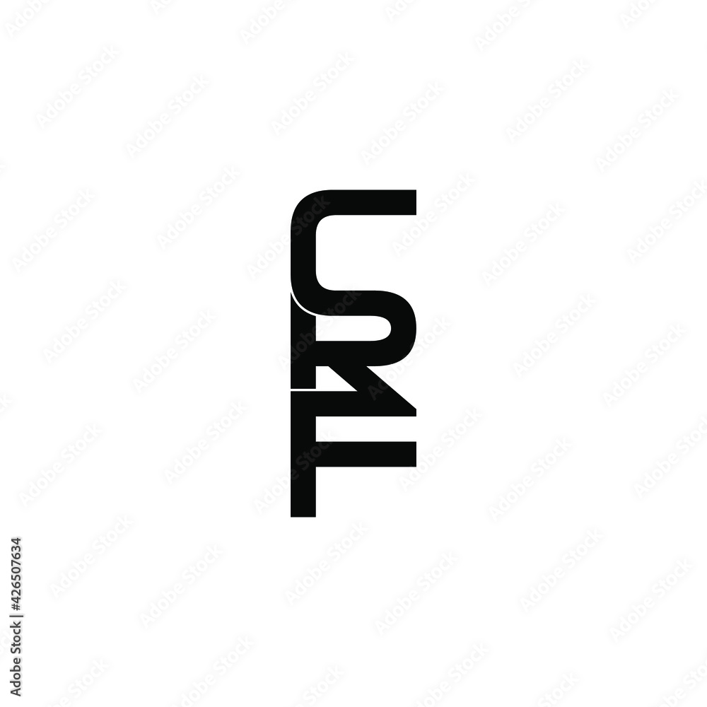 crf letter original monogram logo design crf letter original monogram logo design