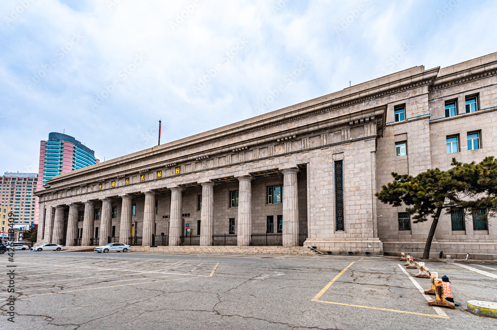 Obraz premium Historic building, the former site of the Central Bank of the Puppet Manchukuo, Changchun, China