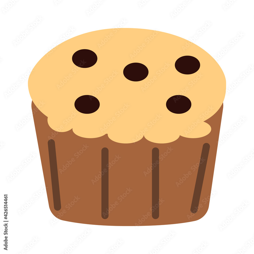 muffin icon on white background. muffin logo. muffin chocolate sign. muffin chocolate chips symbol. flat style. muffin icon on white background. muffin logo. muffin chocolate sign. muffin chocolate chips symbol. flat style.