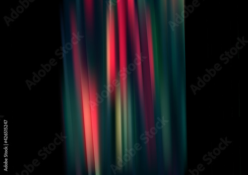 Pink Green and Black Abstract Shiny Vertical Lines and Stripes Background