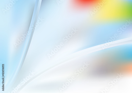 Abstract Red Yellow and Blue Background Design