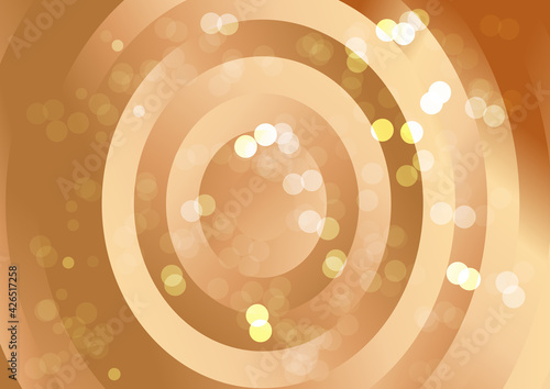 Brown Gradient Concentric Circles Background Illustrator