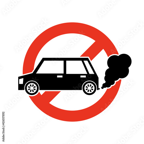 自動車のアイドリングストップ注意喚起表示