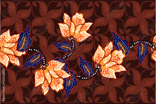 Indonesian batik motif, Batik is a technique of wax-resist dyeing applied to whole cloth, or cloth made using this technique originated from Indonesia