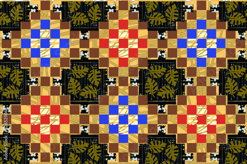 Indonesian batik motif, Batik is a technique of wax-resist dyeing applied to whole cloth, or cloth made using this technique originated from Indonesia