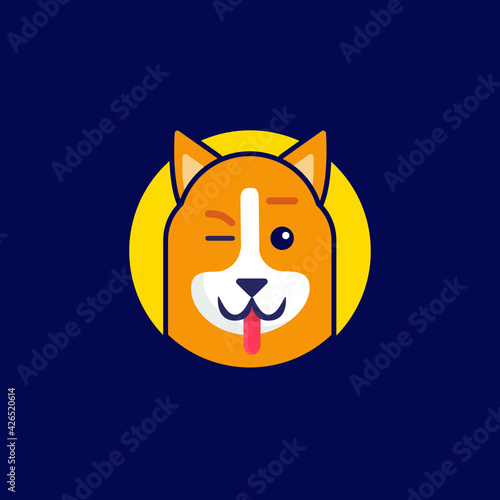 Cartoon cute animals for baby card and invitation. Vector illustration