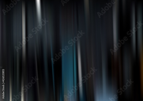 Black and Blue Abstract Shiny Vertical Lines Background