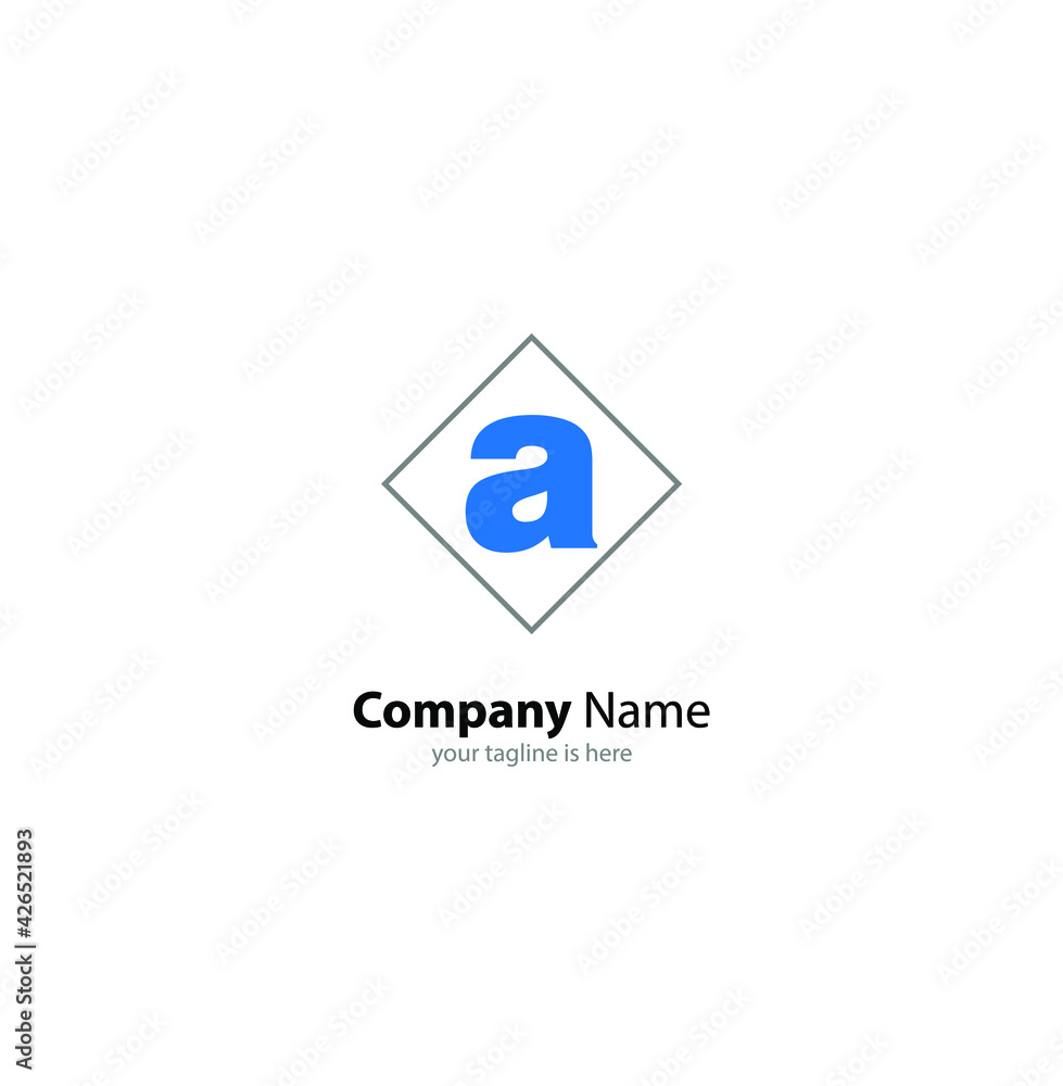 The simple luxury logo of letter a with white background The simple luxury logo of letter a with white background