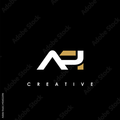 API Letter Initial Logo Design Template Vector Illustration